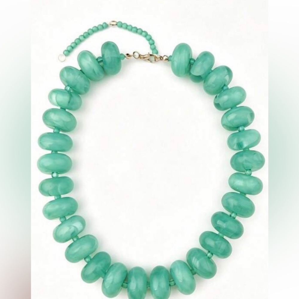 Seafoam Green Bead Necklace - Women Jewelry